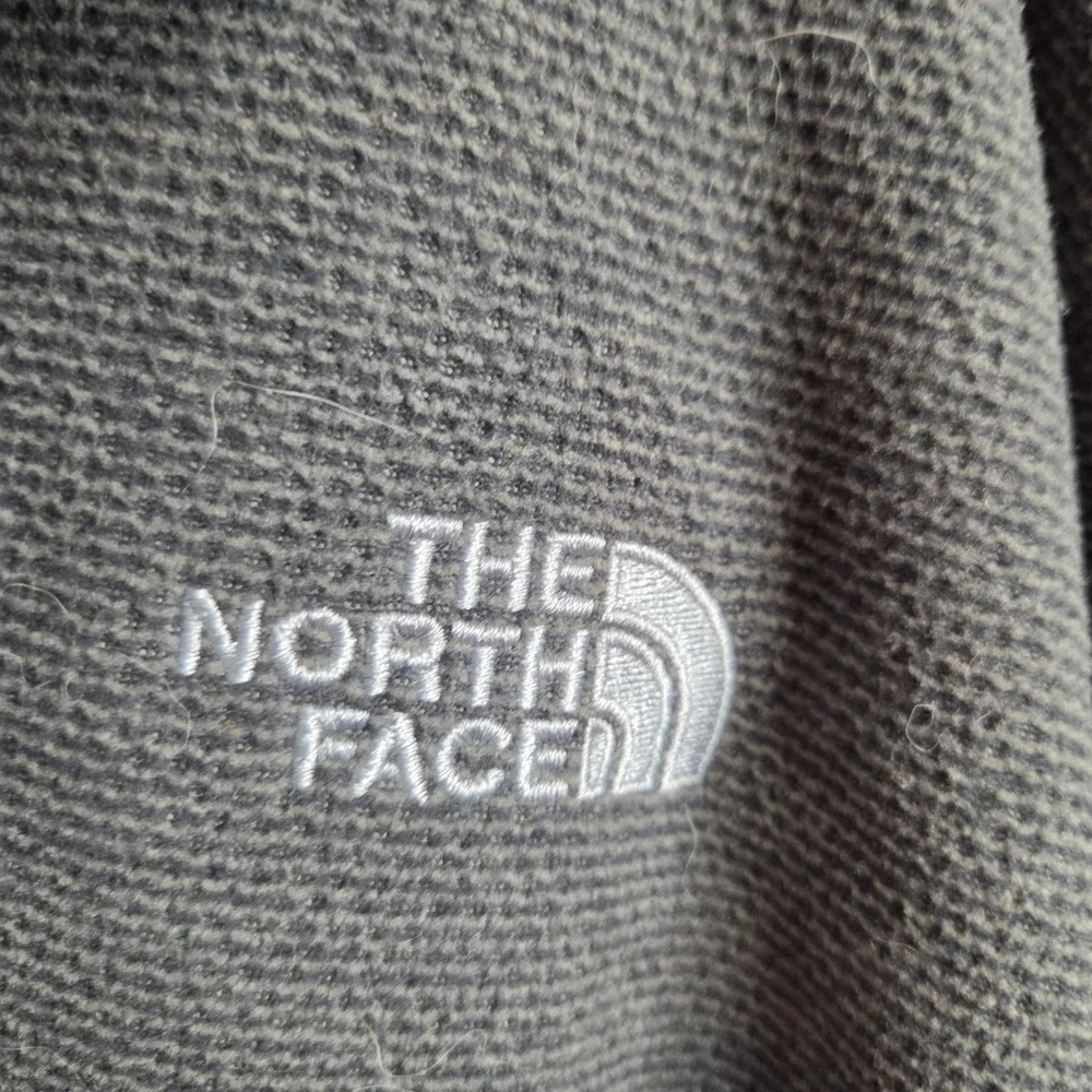 The North Face Mens XXL Charcoal Gray Textured Fleece Quarter Zip Pullover Jacke